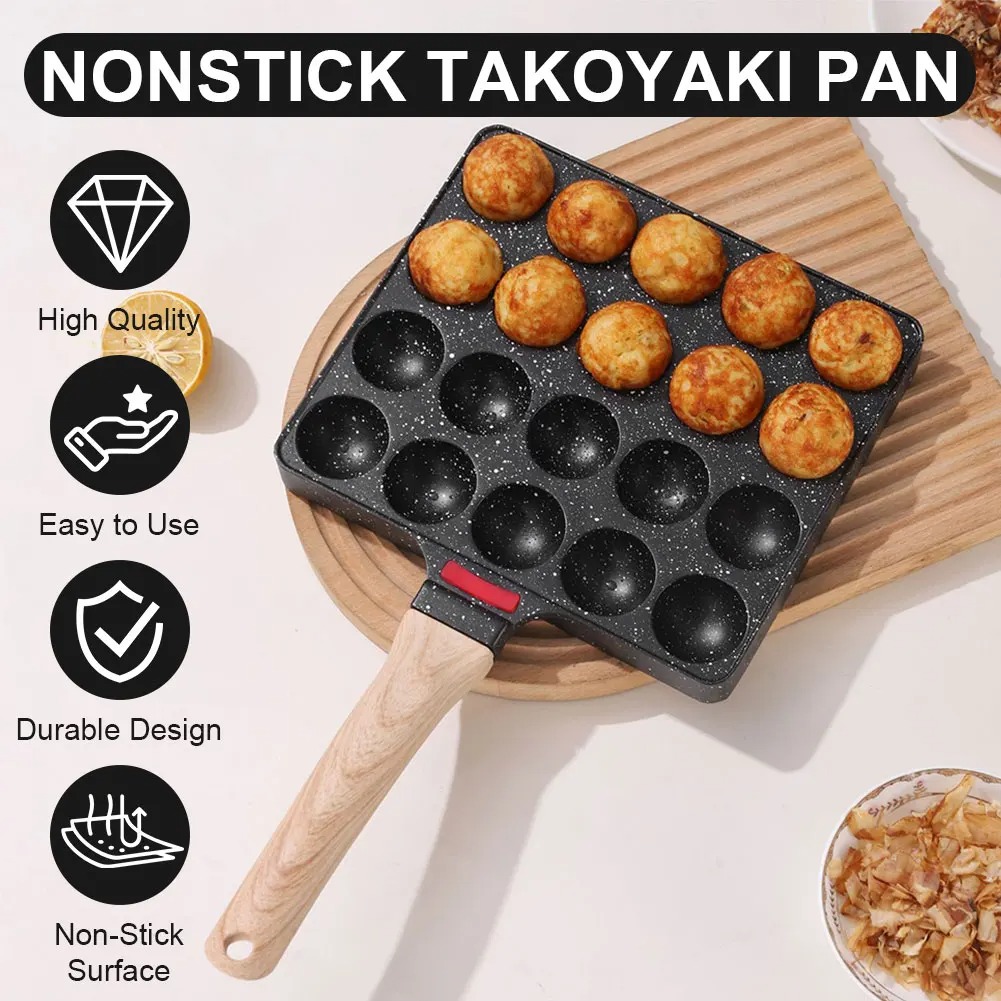 Takoyaki Grill Plate - Takoyaki-Pfanne, 20 Formen, Takoyaki-Maker, Pfanne, Aluminiumlegierung,