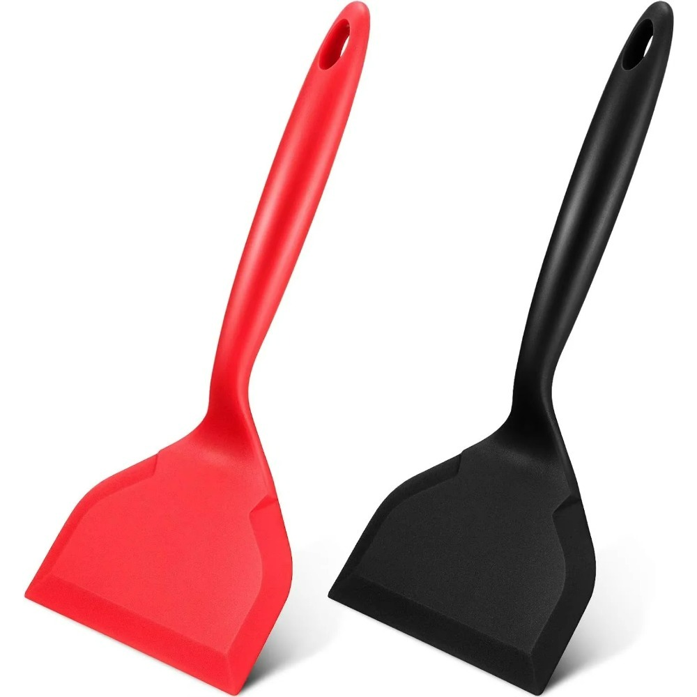 Okonomiyaki Spatula - Silikon-Spatel für Pfannkuchen, Omelett-Wender für Eier,