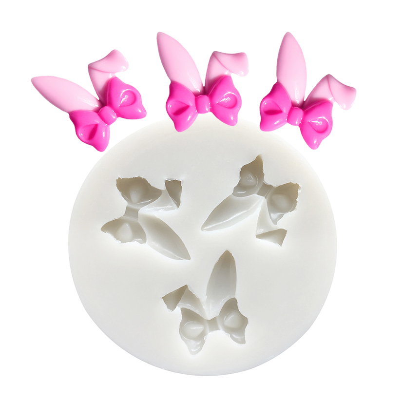 Bunny Cake Mold - Osterhasenohren Silikonform für Zuckerguss, Schokolade, Cupcakes,