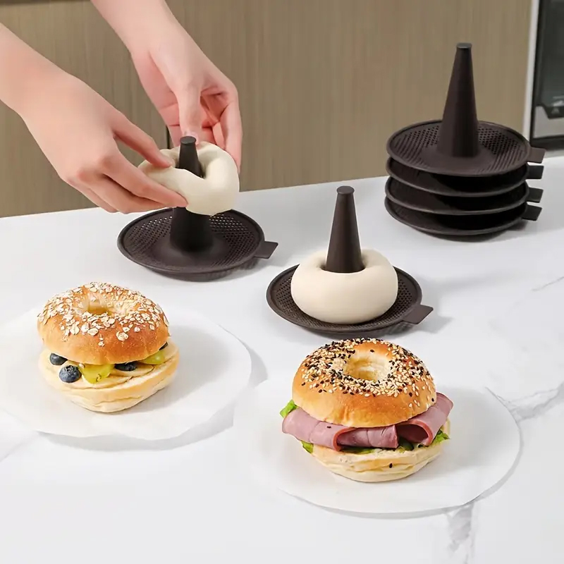 Donut Mold Silicone - 6/12-teiliges Backformen-Set Silikon-Donut-Formen Lebensmittelechte Kuchen-Mousse-Pudding-Formen Antihaftbeschichtet