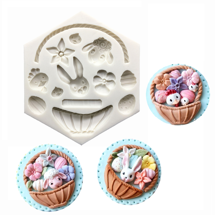 Bunny Cake Mold - Osterhase Silikonform Fondant Kuchendekoration Werkzeuge Süßigkeiten