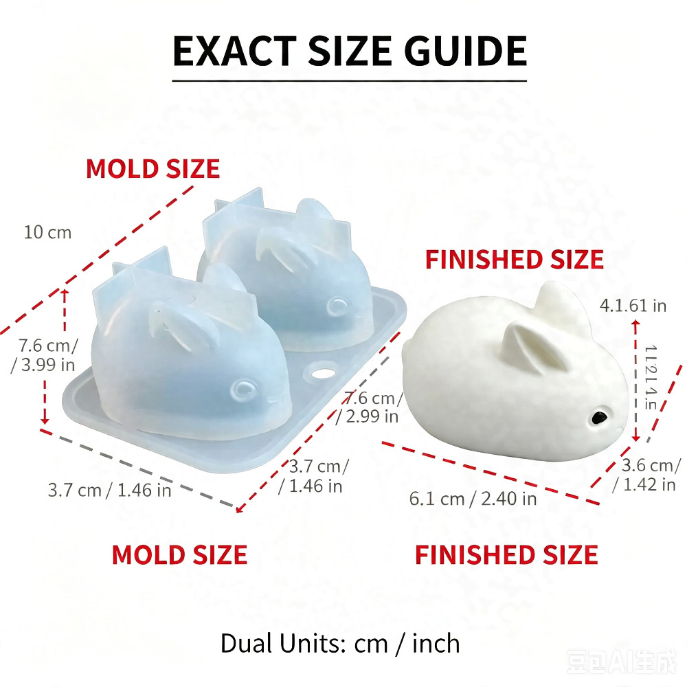 3D Mini-Hasen-Silikonform Lebe – Bunny Cake Mold Bewertung und Preis