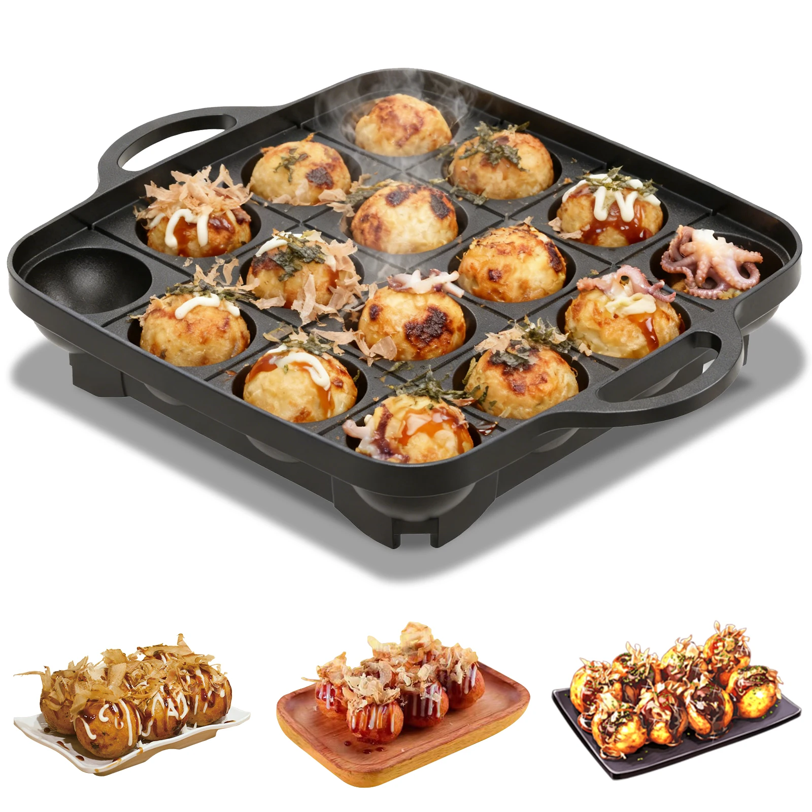 16-Loch Takoyaki-Pfanne aus Al – Takoyaki Grill Plate Bewertung und Preis