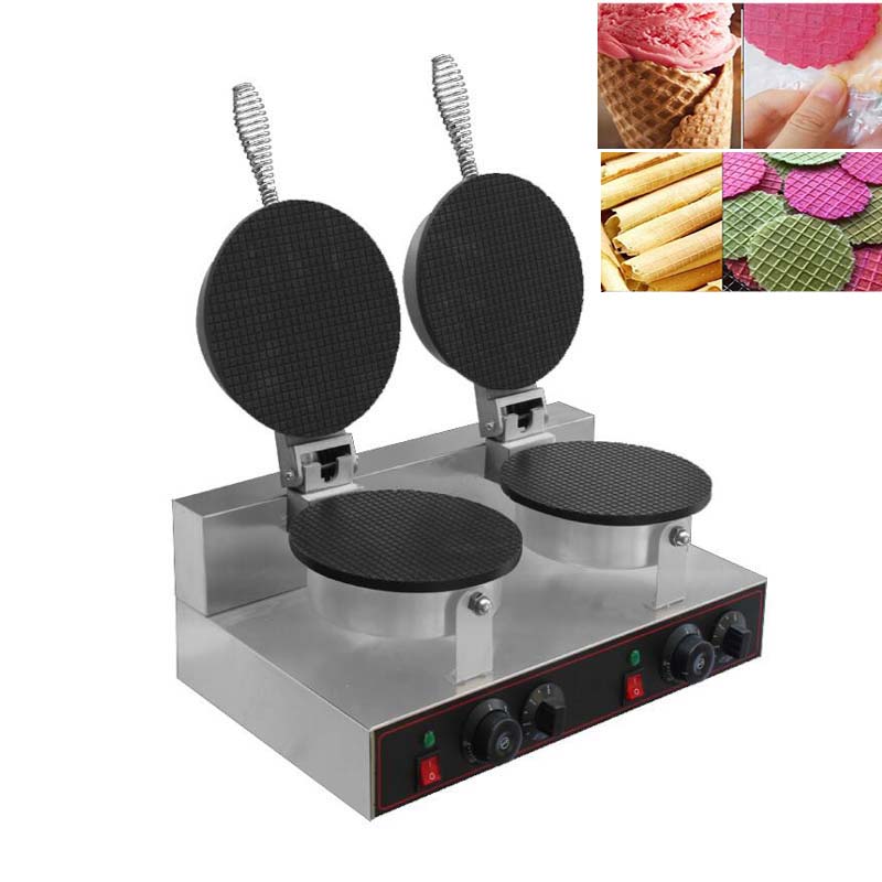 Kommerzieller Doppel-Rundwaffe – Waffle Cone Maker Bewertung und Preis