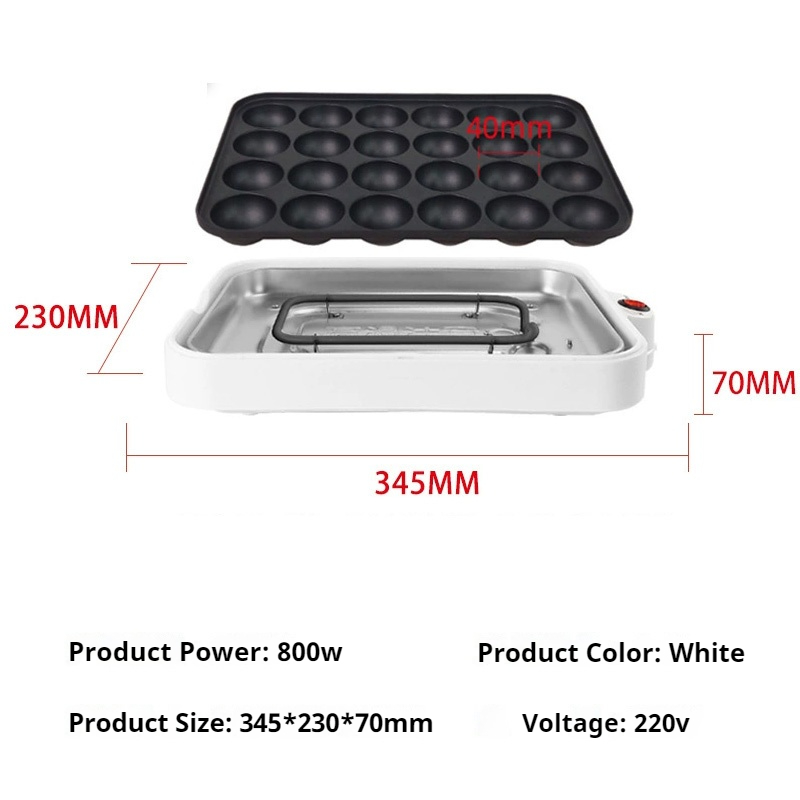 220V Chibi Maruko Backmaschine – Takoyaki Grill Plate Bewertung und Preis