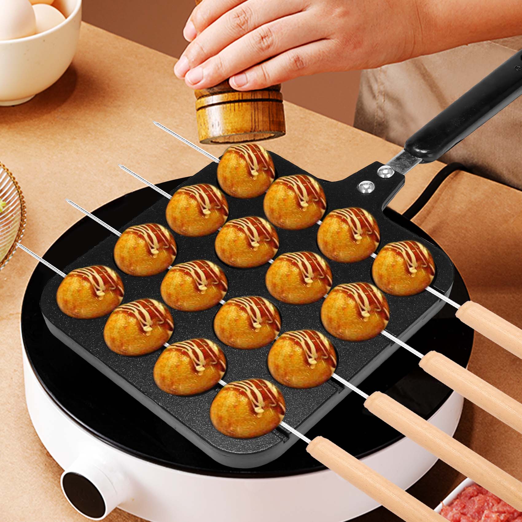 F-T 16 Löcher Aluminium Takoya – Takoyaki Grill Plate Bewertung und Preis