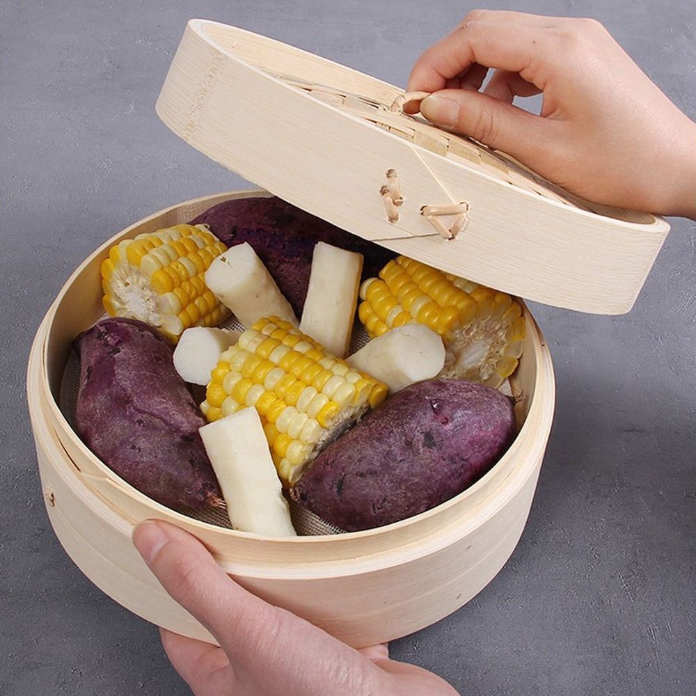 Bambus-Dampfkorb mit Deckel, K – Bao Steamer Bamboo Bewertung und Preis