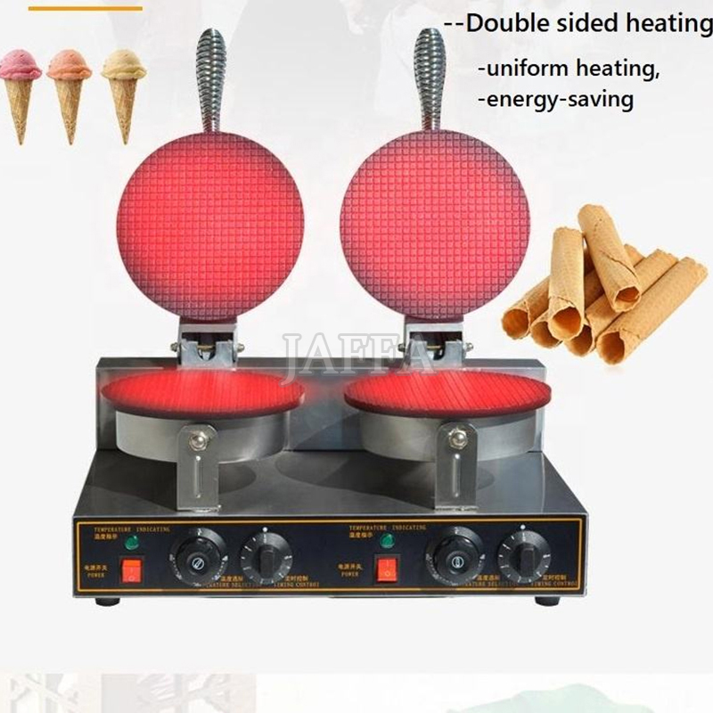 Doppelkopf-Eiswaffel-Maschine, – Waffle Cone Maker Bewertung und Preis