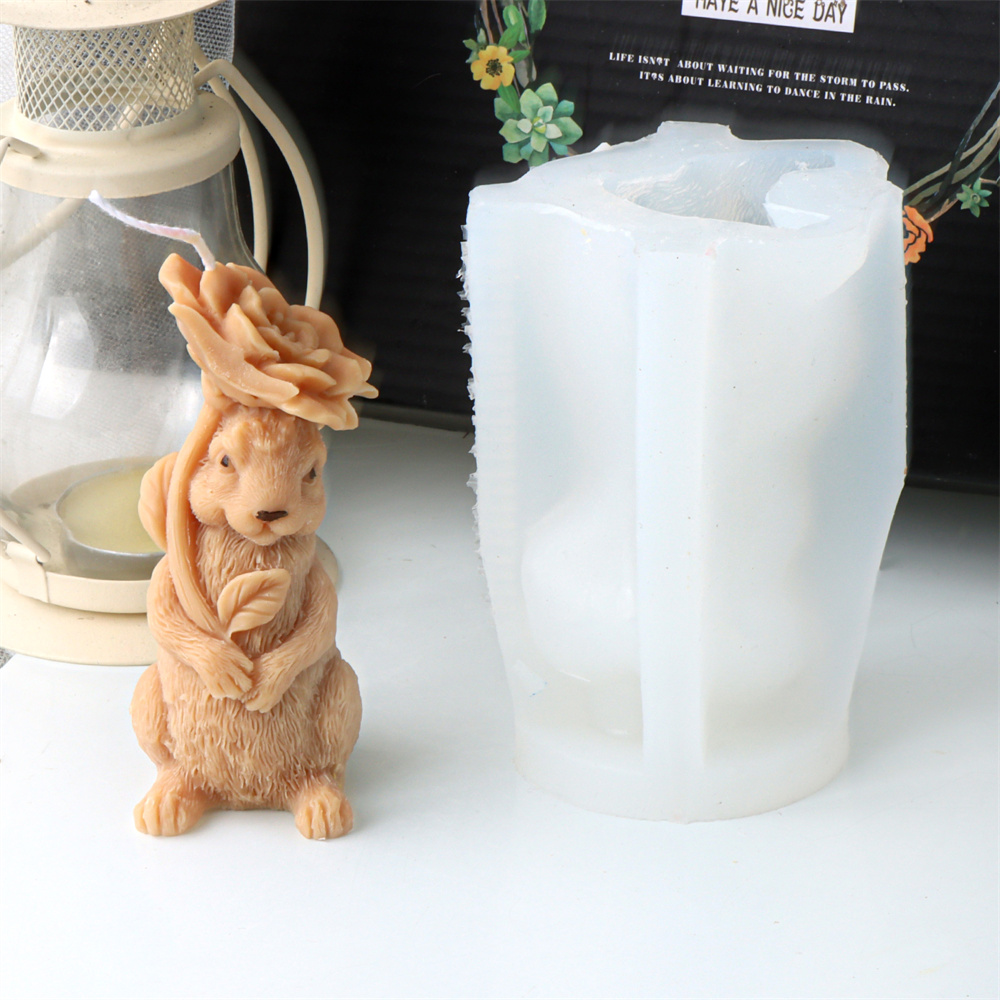 3D Blume Kaninchen Kerze Silik – Bunny Cake Mold Bewertung und Preis