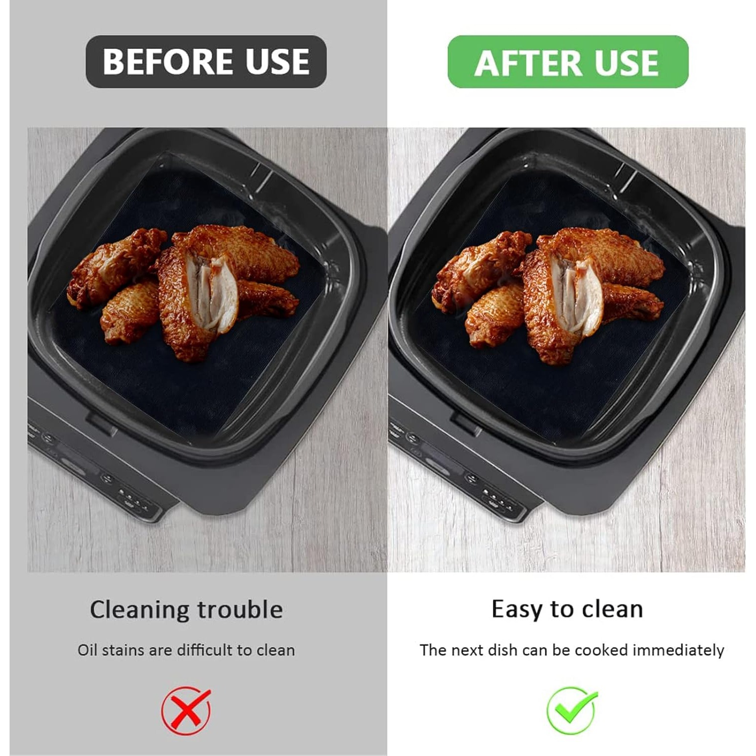 2-teiliges wiederverwendbares  – Ninja Air Fryer Af300 Bewertung und Preis